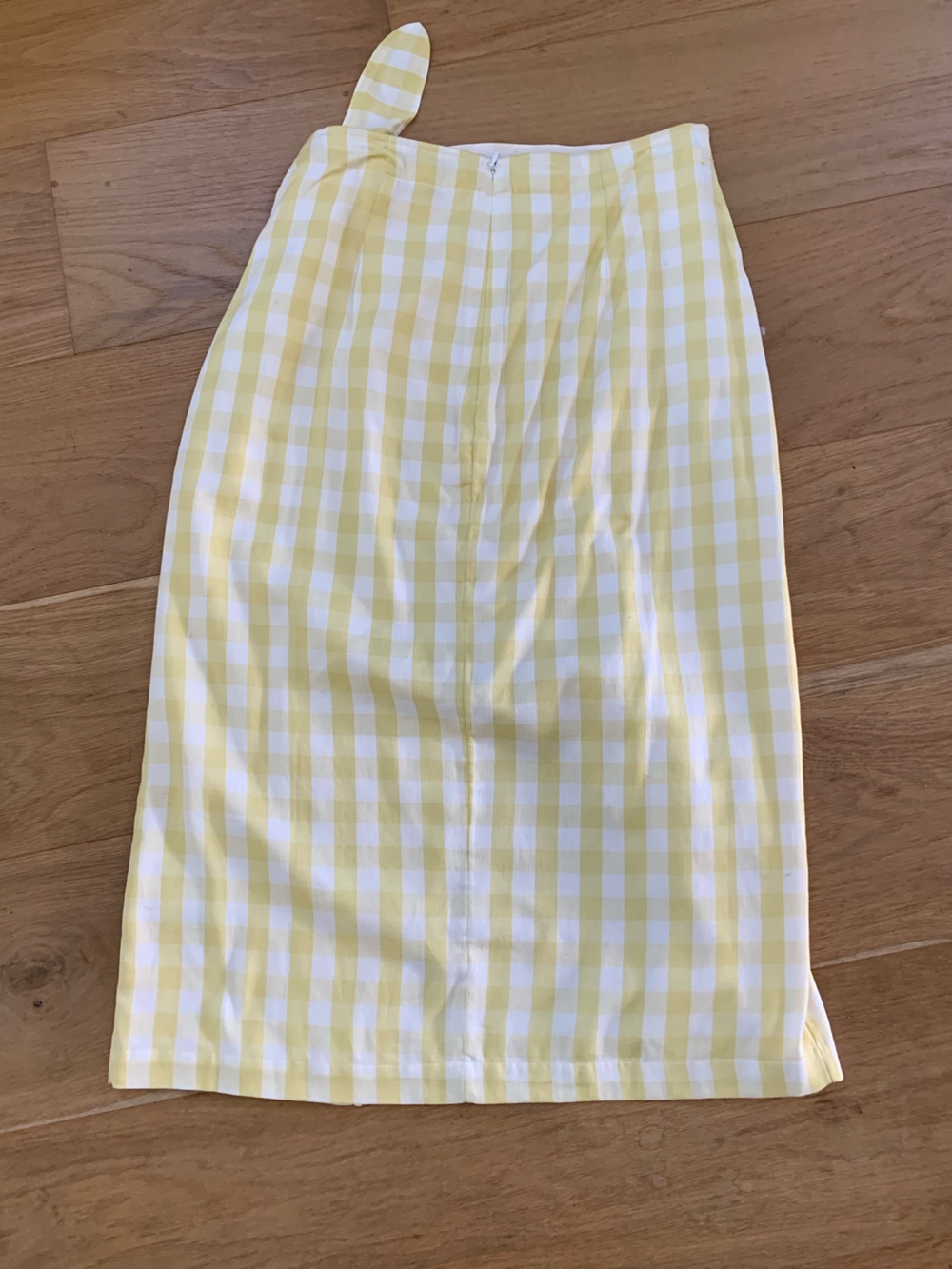 Madewell Yellow and White Gingham Sarong Skirt - Picture 10 of 11